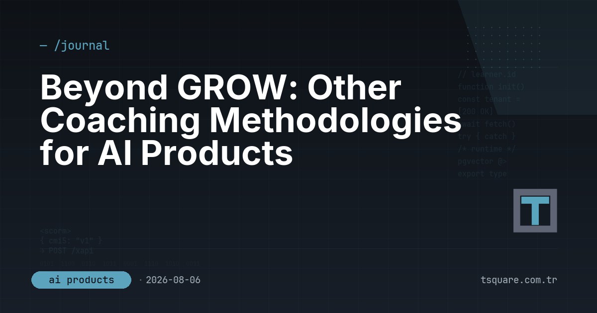 Beyond GROW: Other Coaching Methodologies for AI Products