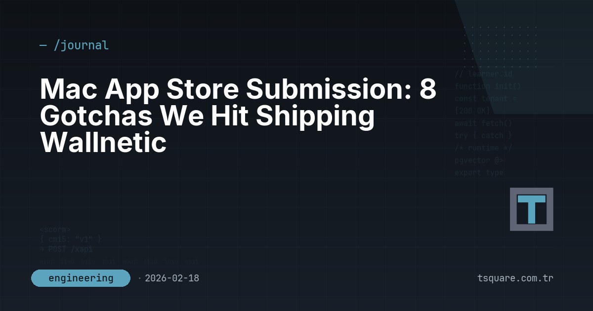 Mac App Store Submission: 8 Gotchas We Hit Shipping Wallnetic