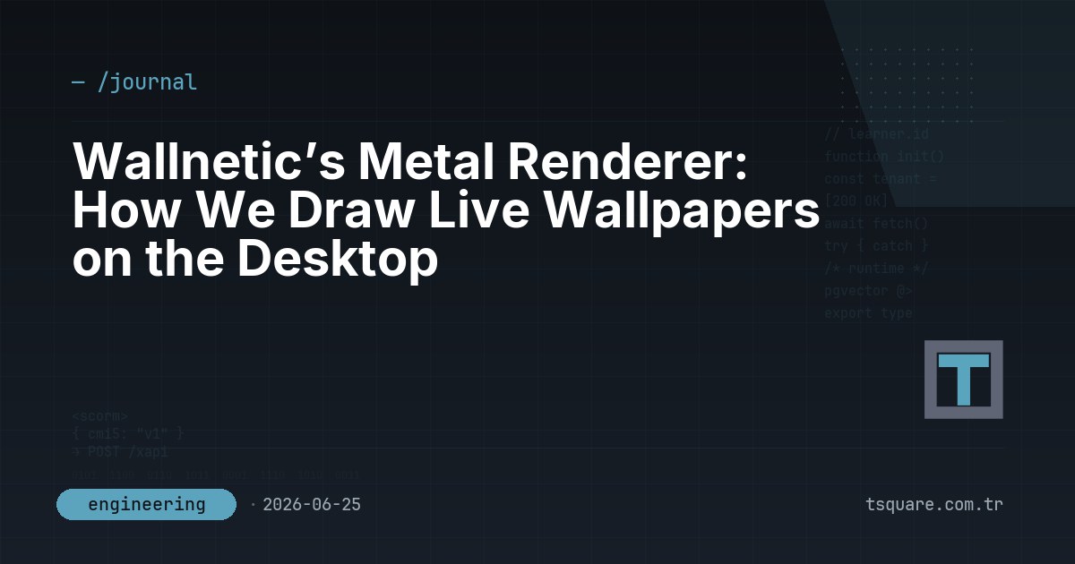 Wallnetic’s Metal Renderer: How We Draw Live Wallpapers on the Desktop — T-Square engineering blog